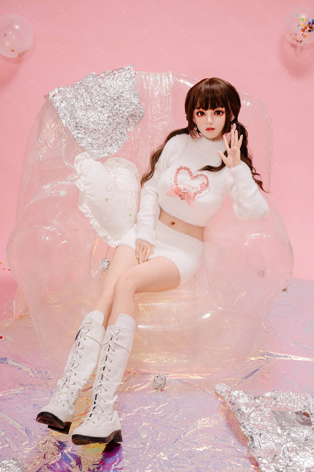 Bezlya - Convallaria - 149cm/4ft11 - 2.0 D-cup - Silicone Head + TPE Body Sex Doll