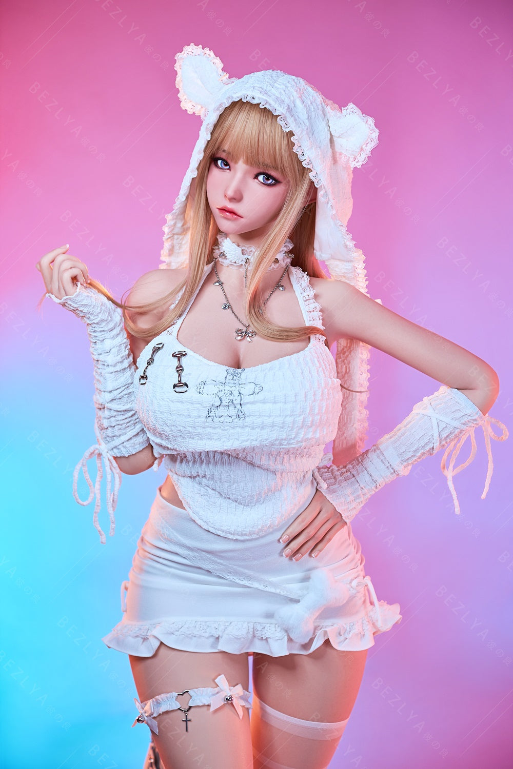 Bezlya - 鈴蘭 - 149cm/4ft10.75 - 2.0 D 杯 - 矽膠頭 + TPE 身體性玩偶