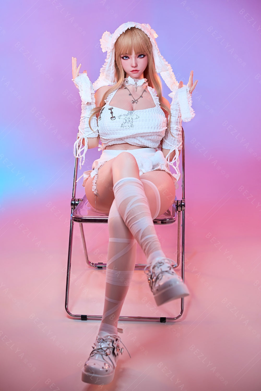 Bezlya - 鈴蘭 - 149cm/4ft10.75 - 2.0 D 杯 - 矽膠頭 + TPE 身體性玩偶