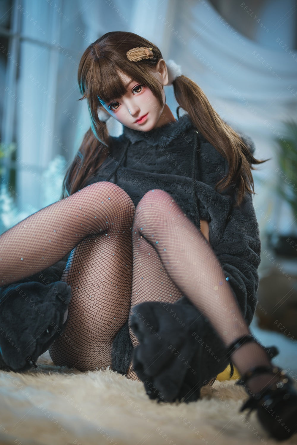 Bezlya - Paeonia - 155cm/5ft1 - 2.0 F-cup - Silicone Head + TPE Body Sex Doll