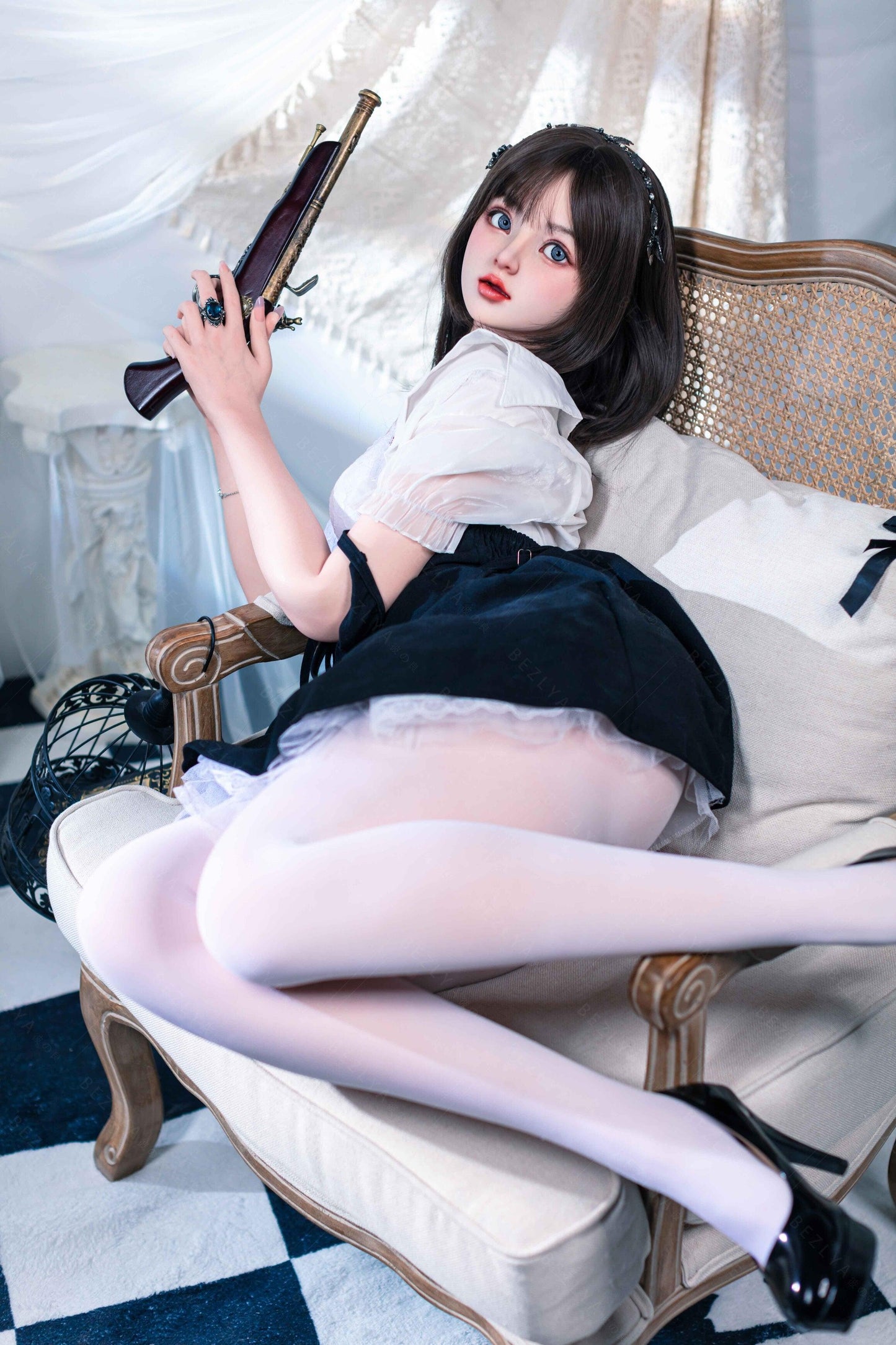 Bezlya - Convallaria - 155cm/5ft1 - 2.1 B-cup - Silicone Sex Doll - 76dollshop