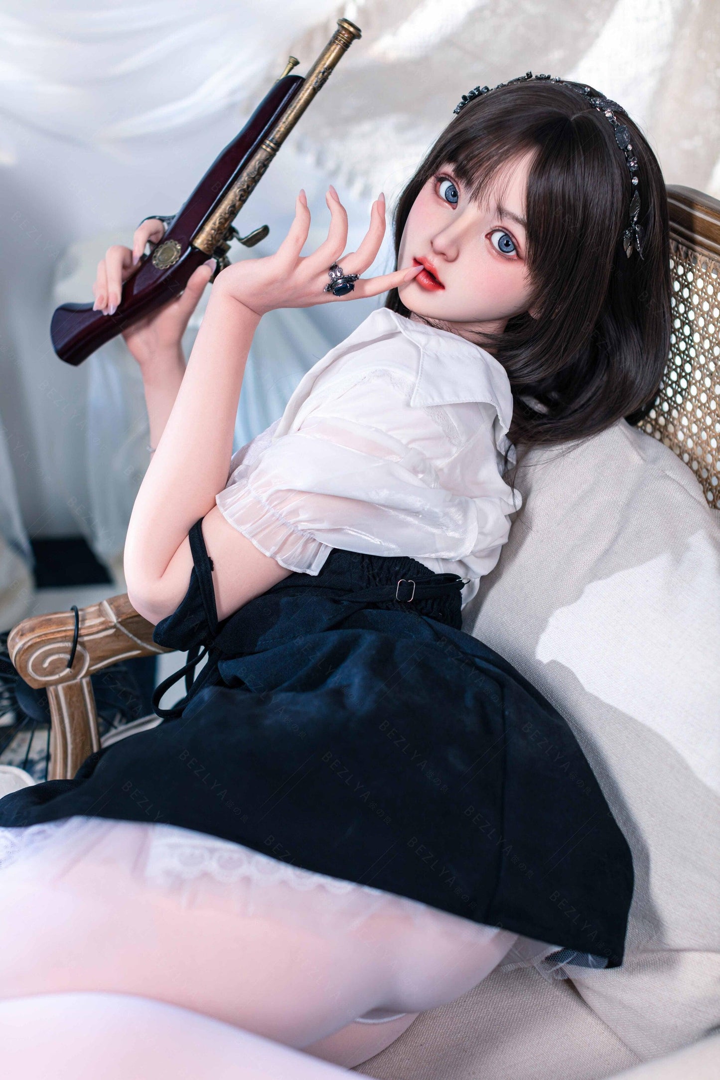 Bezlya - Convallaria - 155cm/5ft1 - 2.1 B-cup - Silicone Sex Doll - 76dollshop