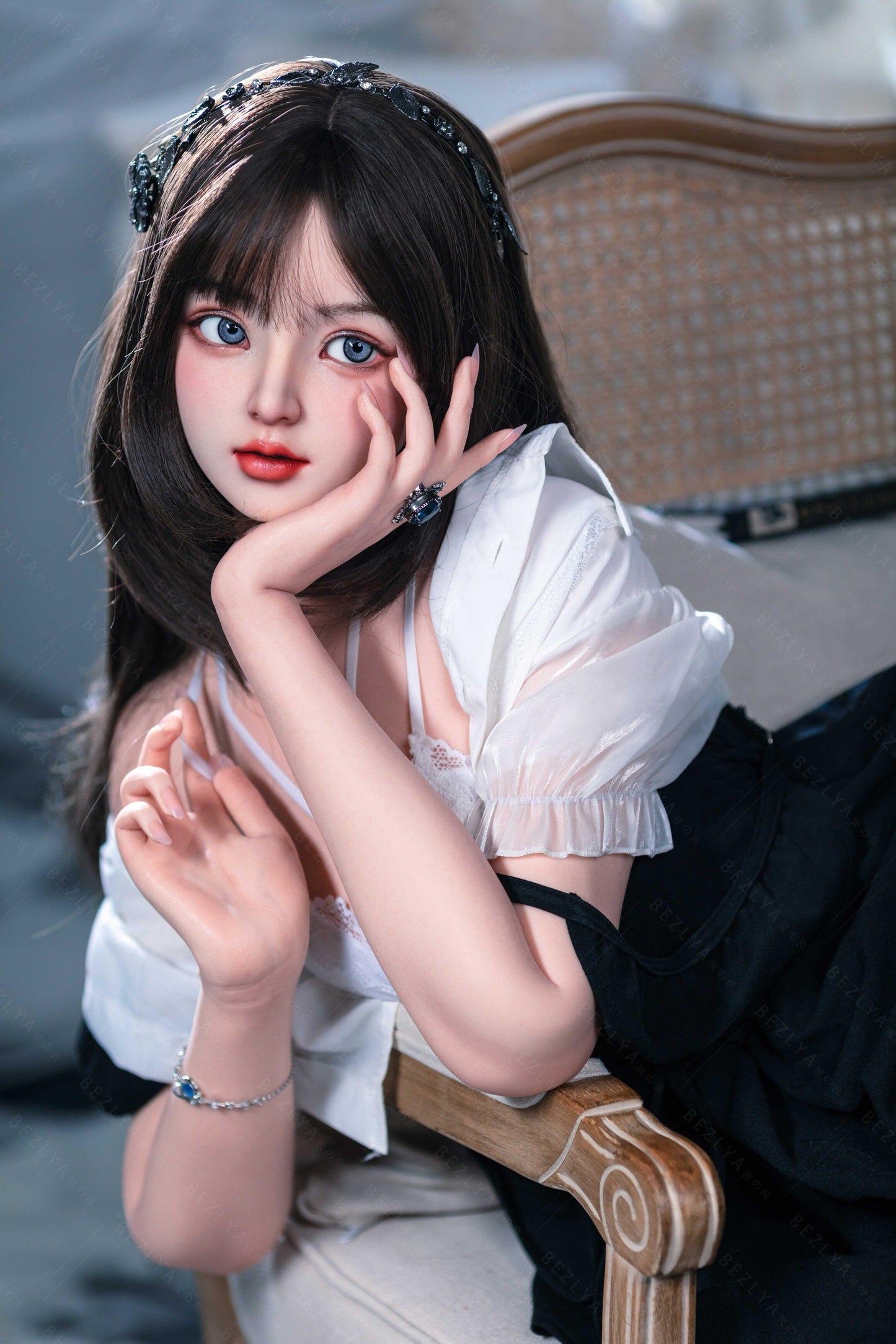 Bezlya - Convallaria - 155cm/5ft1 - 2.1 B-cup - Silicone Sex Doll - 76dollshop
