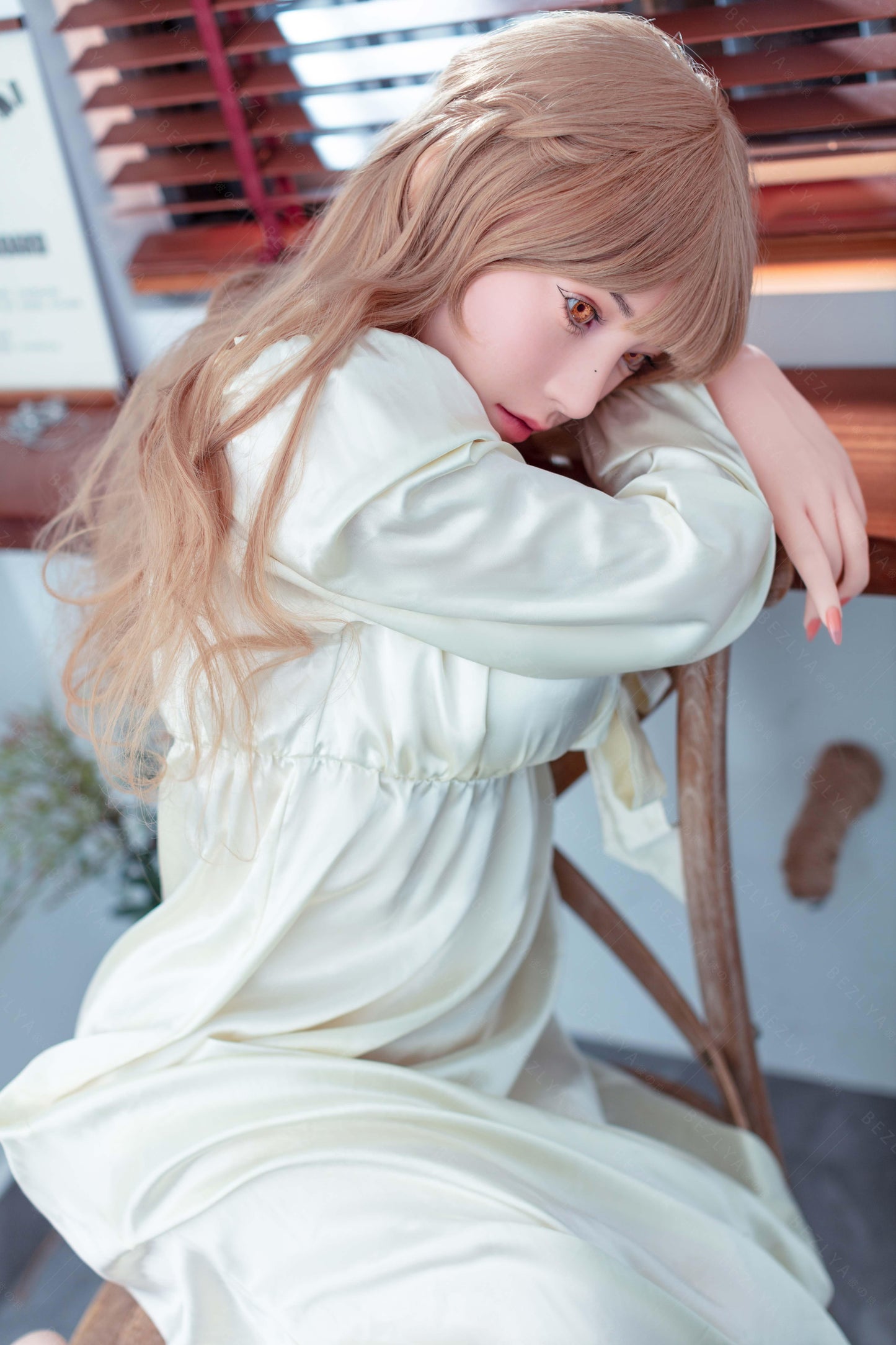 Bezlya - Iris - 160cm/5ft3 - 2.1 C-cup - Silicone Sex Doll - 76dollshop