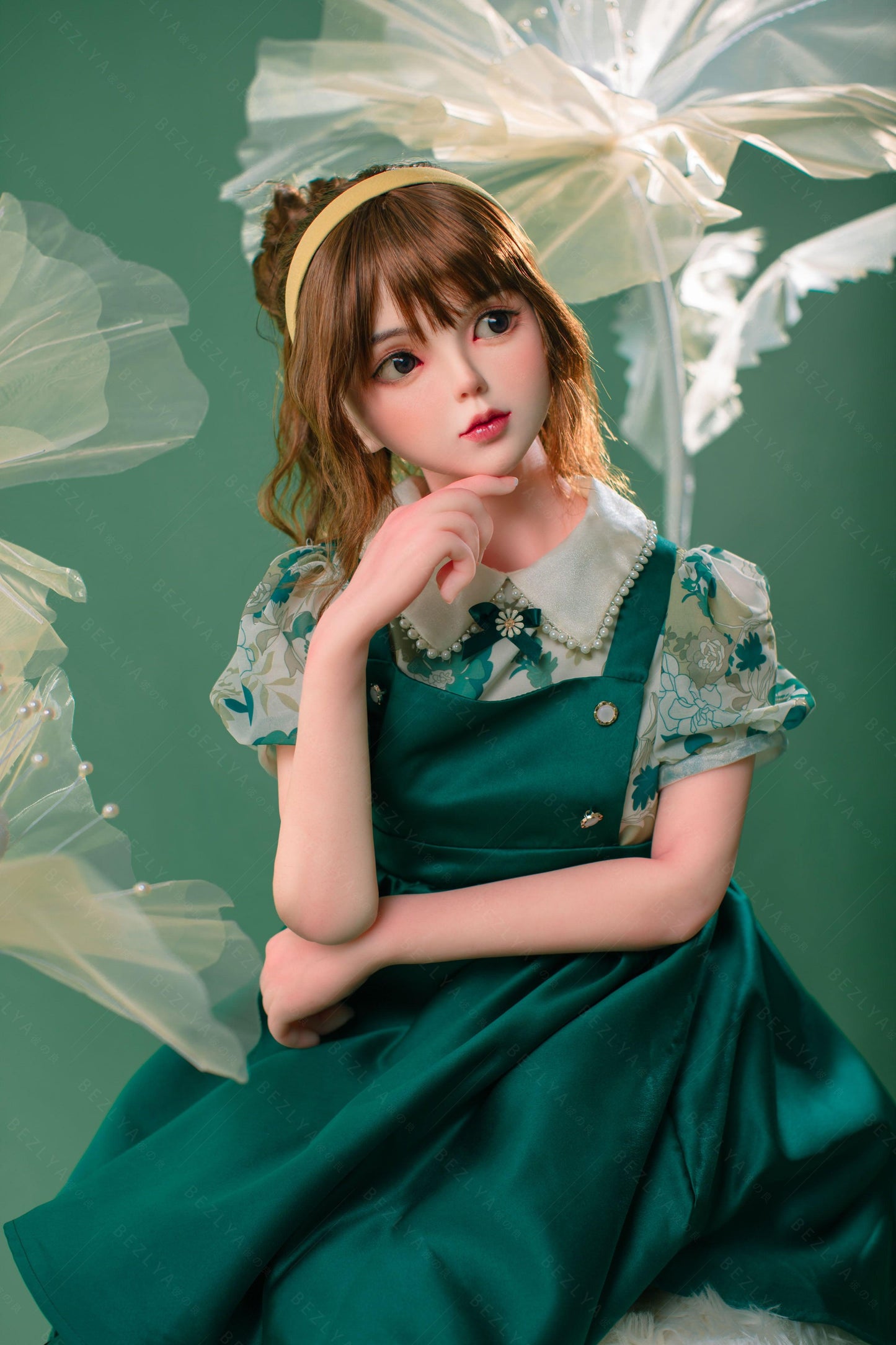 Bezlya - Ruriokoshi - 138cm/4ft6.25 - 2.0 AA-cup - Silicone Head + TPE Body Sex Doll - 76dollshop