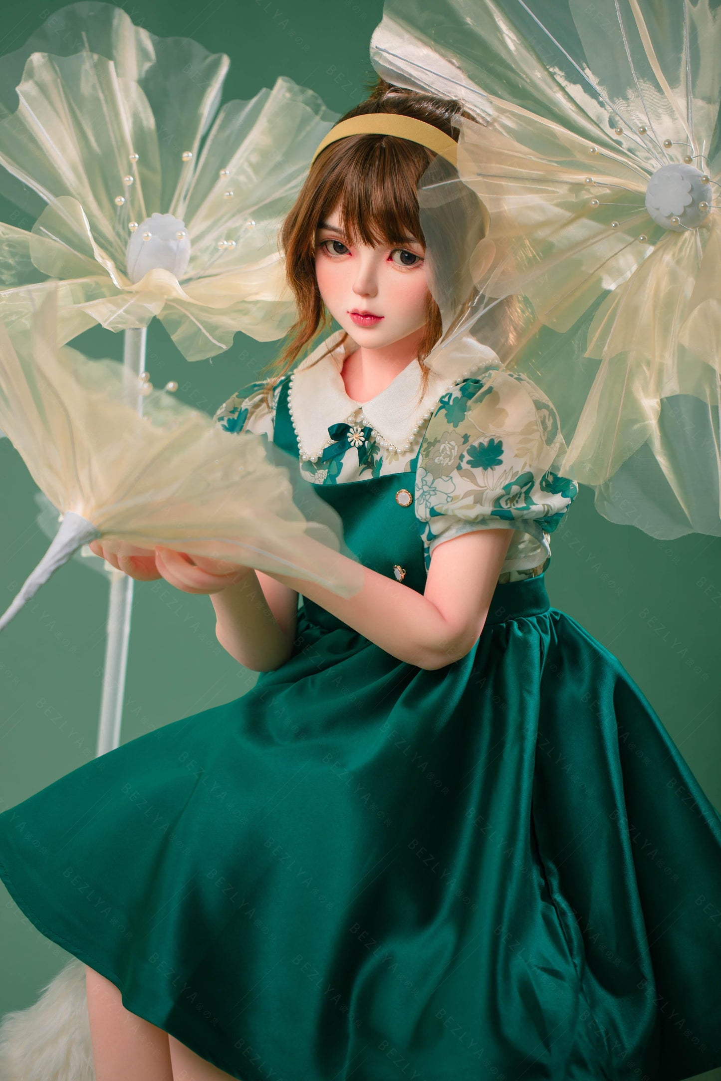 Bezlya - Ruriokoshi - 138cm/4ft6.25 - 2.0 AA-cup - Silicone Head + TPE Body Sex Doll - 76dollshop