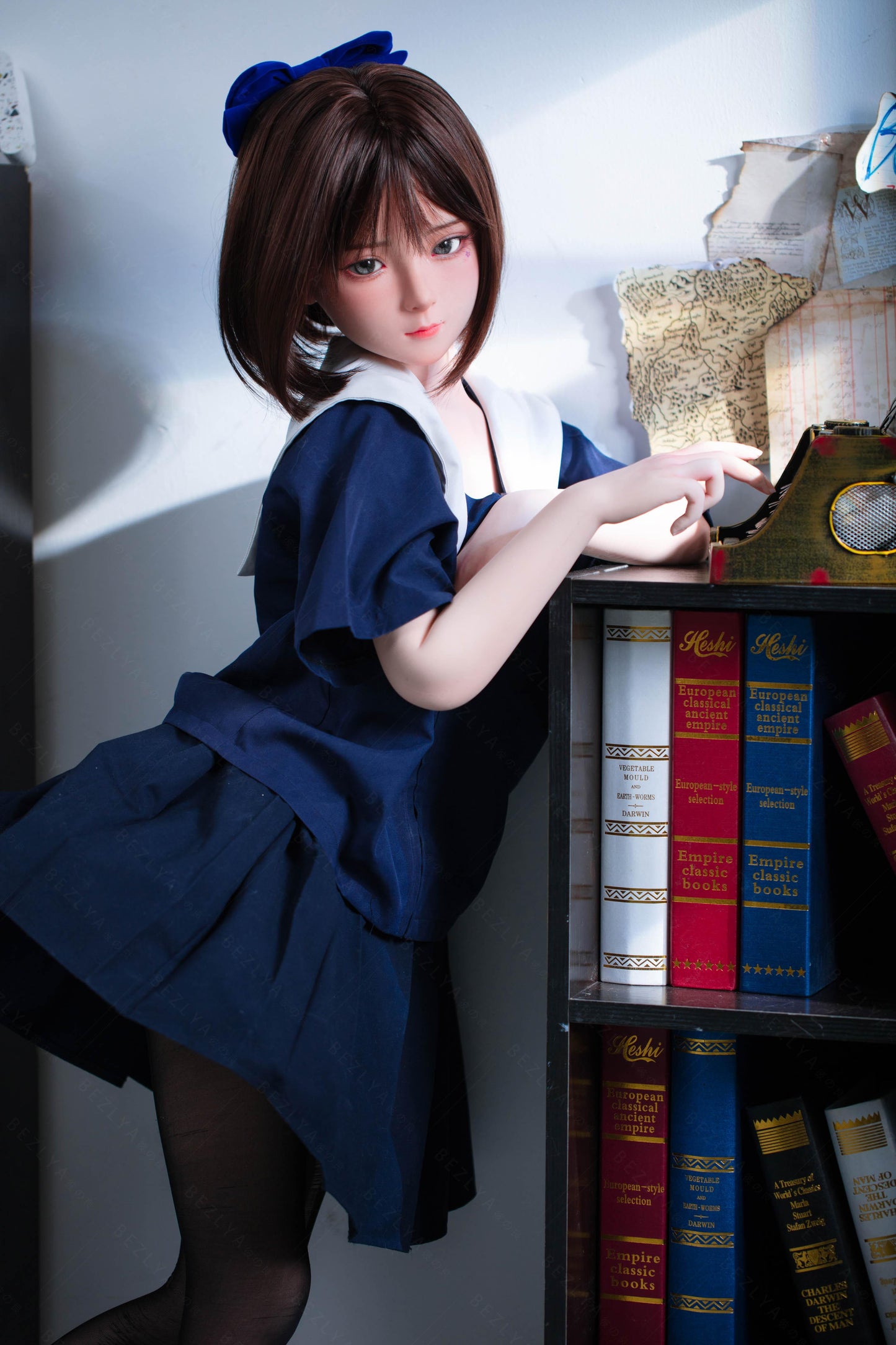 Bezlya - Jasmine - 136cm/4ft5.5 - 2.1 AA-cup - Silicone Sex Doll - 76dollshop