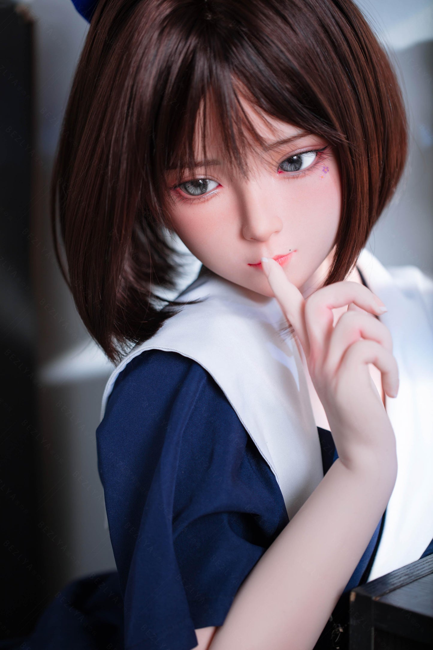 Bezlya - Jasmine - 136cm/4ft5.5 - 2.1 AA-cup - Silicone Sex Doll - 76dollshop