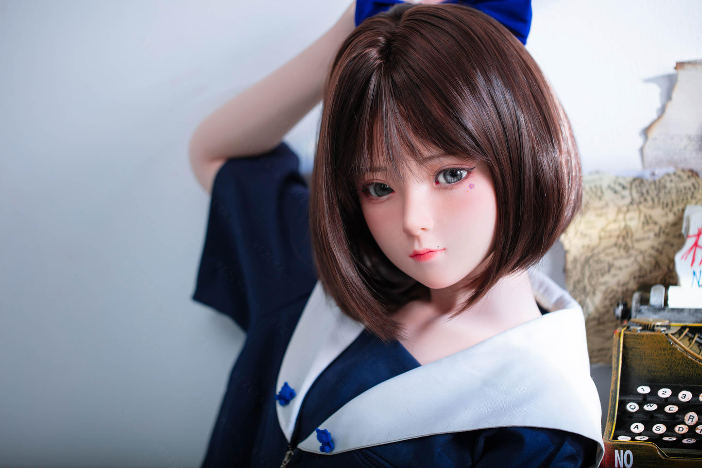 Bezlya - Jasmine - 136cm/4ft5.5 - 2.1 AA-cup - Silicone Sex Doll - 76dollshop