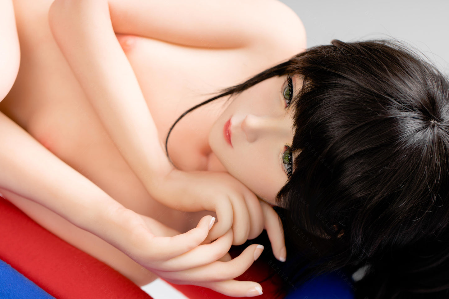 Bezlya - Jasmine - 138cm/4ft6.25 - 2.0 AA-cup - Silicone Head + TPE Body Sex Doll - 76dollshop