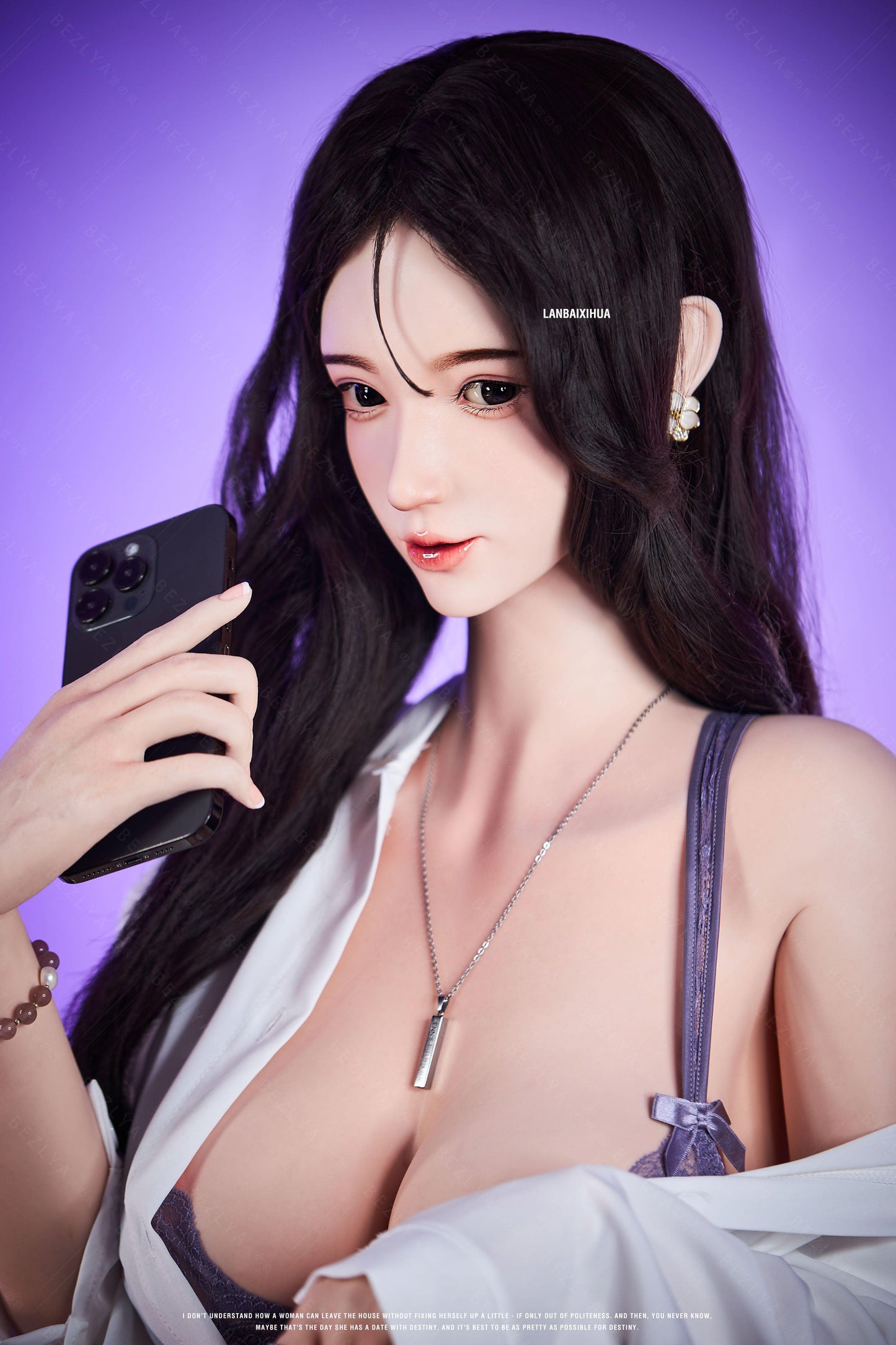 Bezlya - Yulania - 163cm/5ft4 - 2.2 C-cup - Silicone Sex Doll - 76dollshop