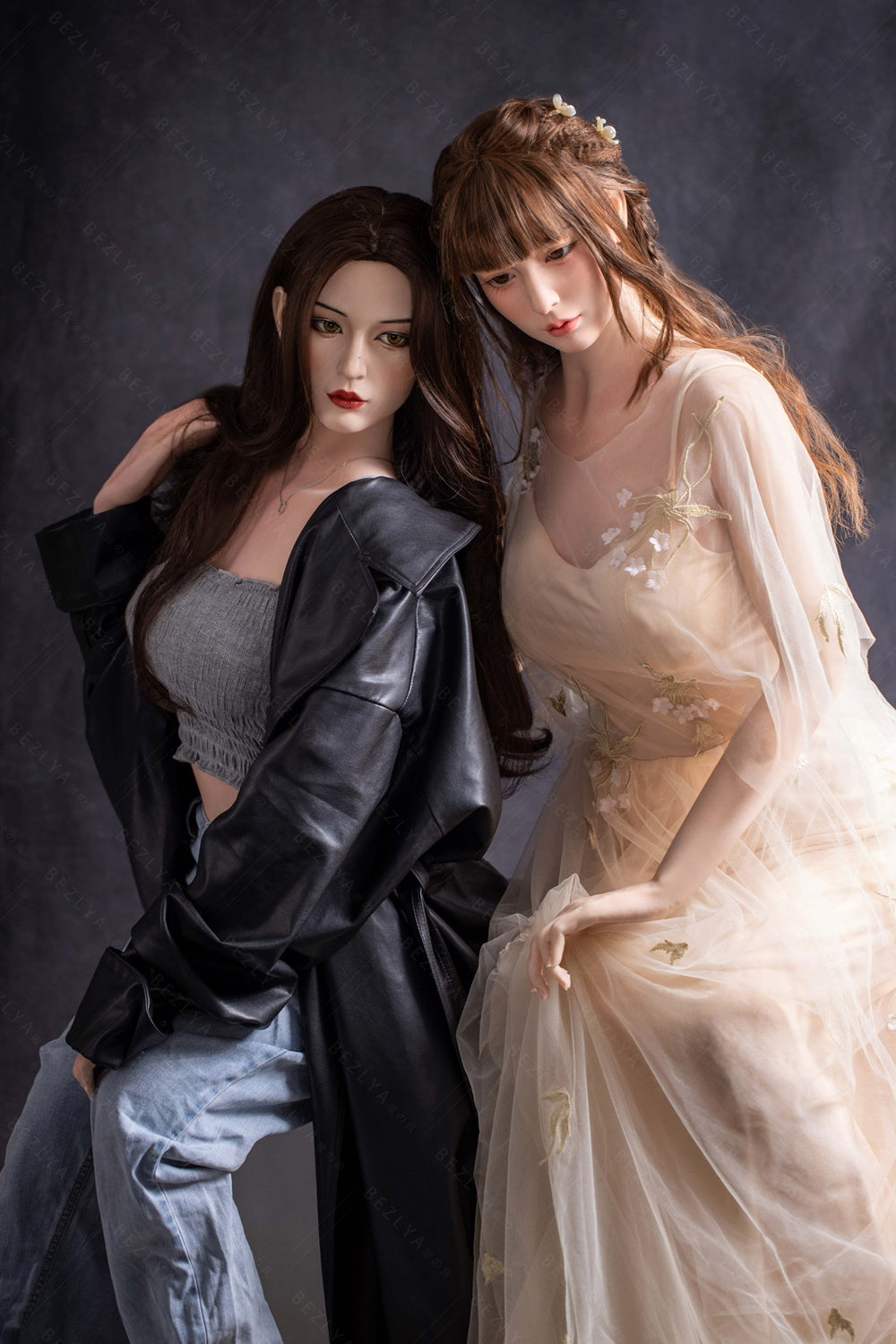 Bezlya - DoubleFace - 163cm/5ft4 - 2.0 C-cup - Silicone Head + TPE Body Sex Doll