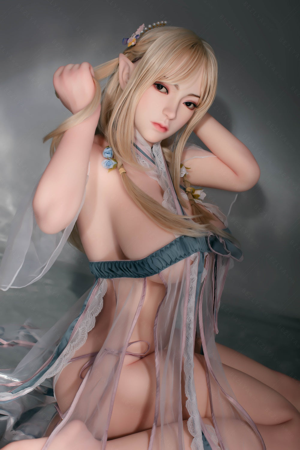 Bezlya - Pansy - 160cm/5ft3 - 2.0 C-cup - Silicone Head + TPE Body Sex Doll