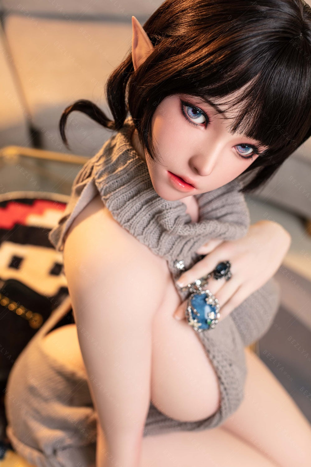 Bezlya - 鈴蘭 - 149cm/4ft10.75 - 2.0 D 杯 - 矽膠頭 + TPE 身體性玩偶