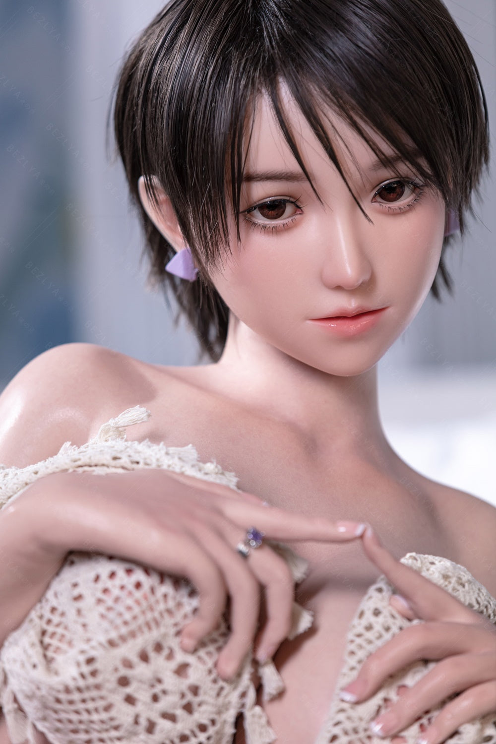 Bezlya - 鈴蘭 - 149cm/4ft10.75 - 2.0 D 杯 - 矽膠頭 + TPE 身體性玩偶