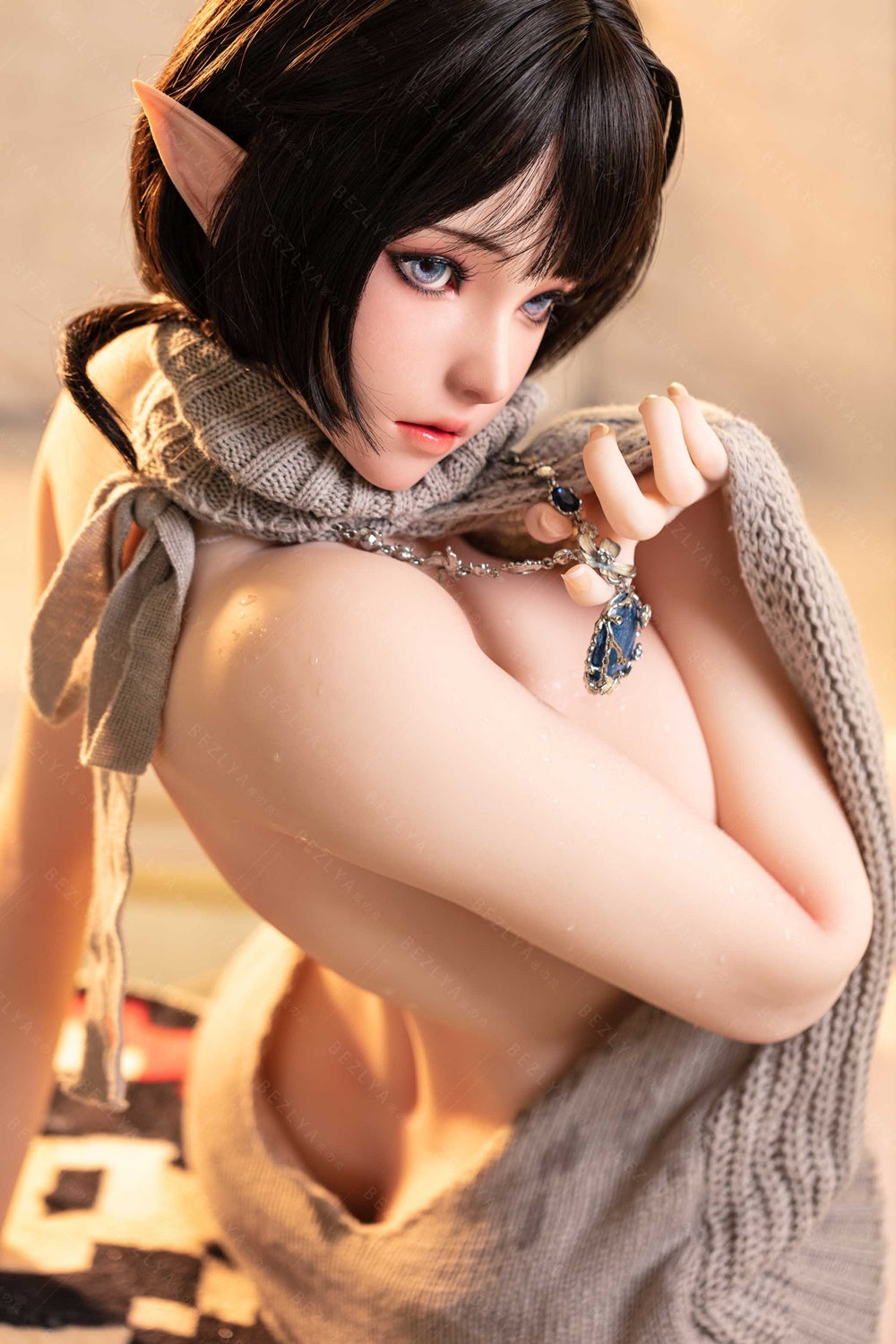 Bezlya - 鈴蘭 - 149cm/4ft10.75 - 2.0 D 杯 - 矽膠頭 + TPE 身體性玩偶