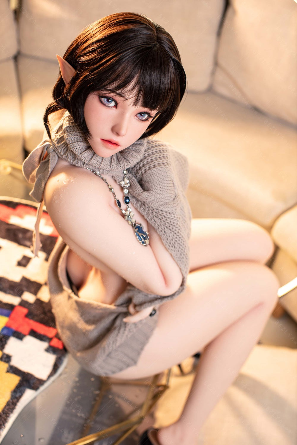 Bezlya - 鈴蘭 - 149cm/4ft10.75 - 2.0 D 杯 - 矽膠頭 + TPE 身體性玩偶