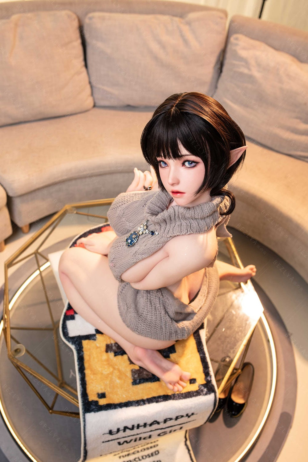 Bezlya - 鈴蘭 - 149cm/4ft10.75 - 2.0 D 杯 - 矽膠頭 + TPE 身體性玩偶
