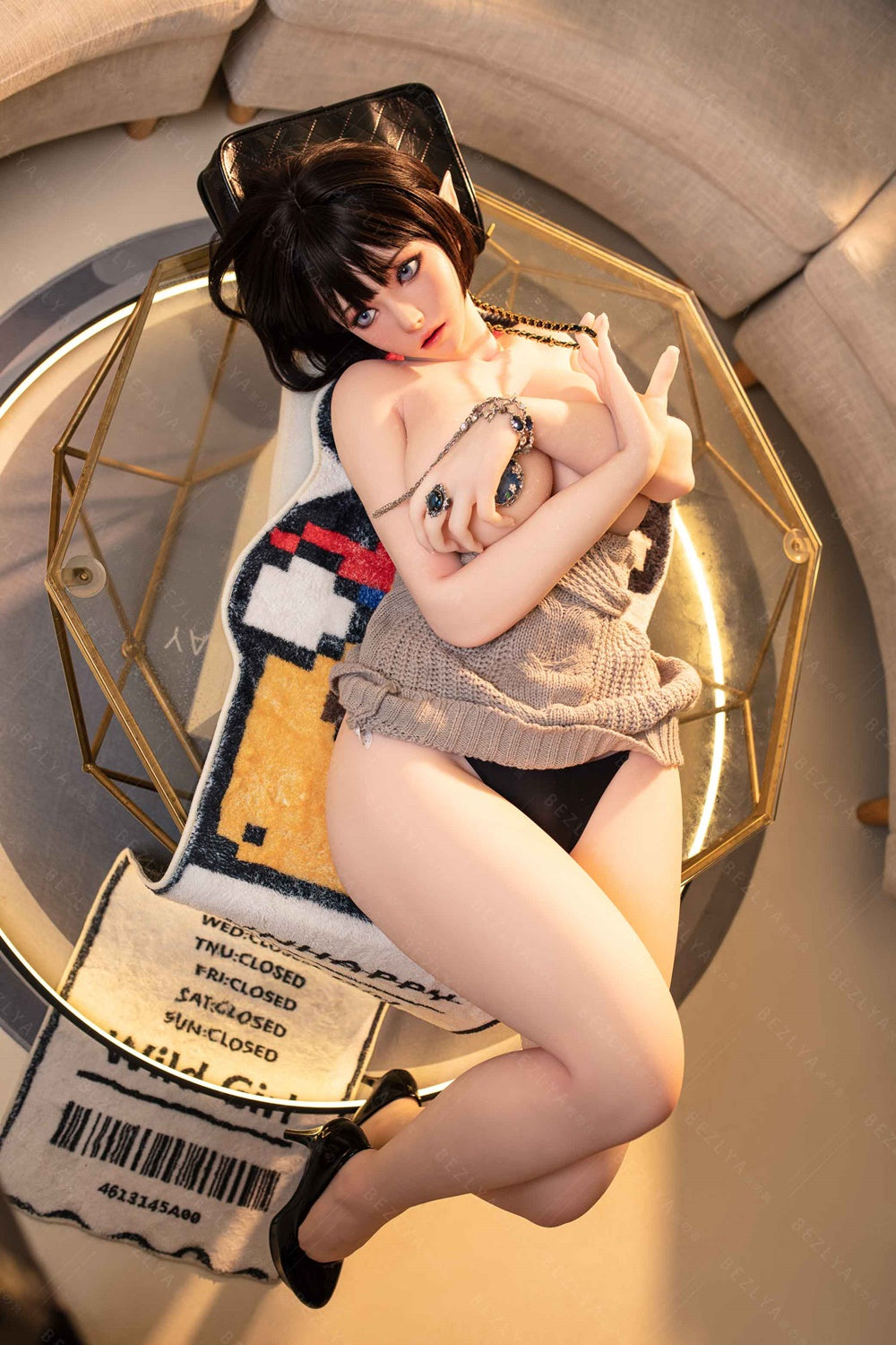 Bezlya - 鈴蘭 - 149cm/4ft10.75 - 2.0 D 杯 - 矽膠頭 + TPE 身體性玩偶