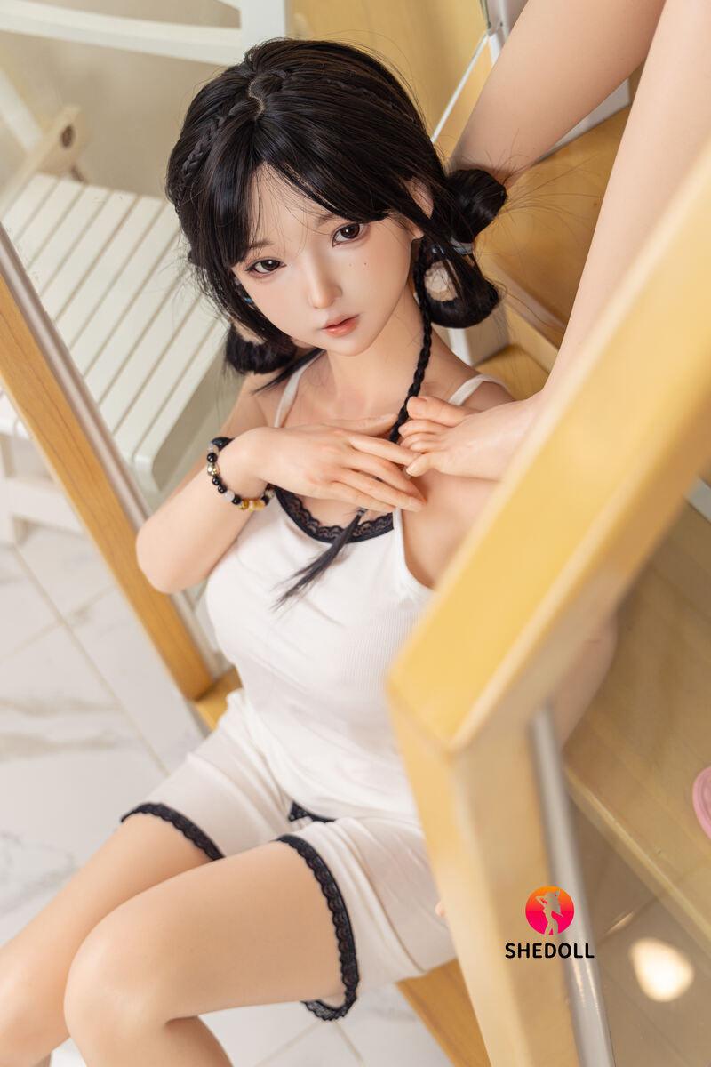 SHEDOLL – Nancy - 148cm/4ft10 C-cup - Silicone Head + TPE Body Sex Doll - 76dollshop