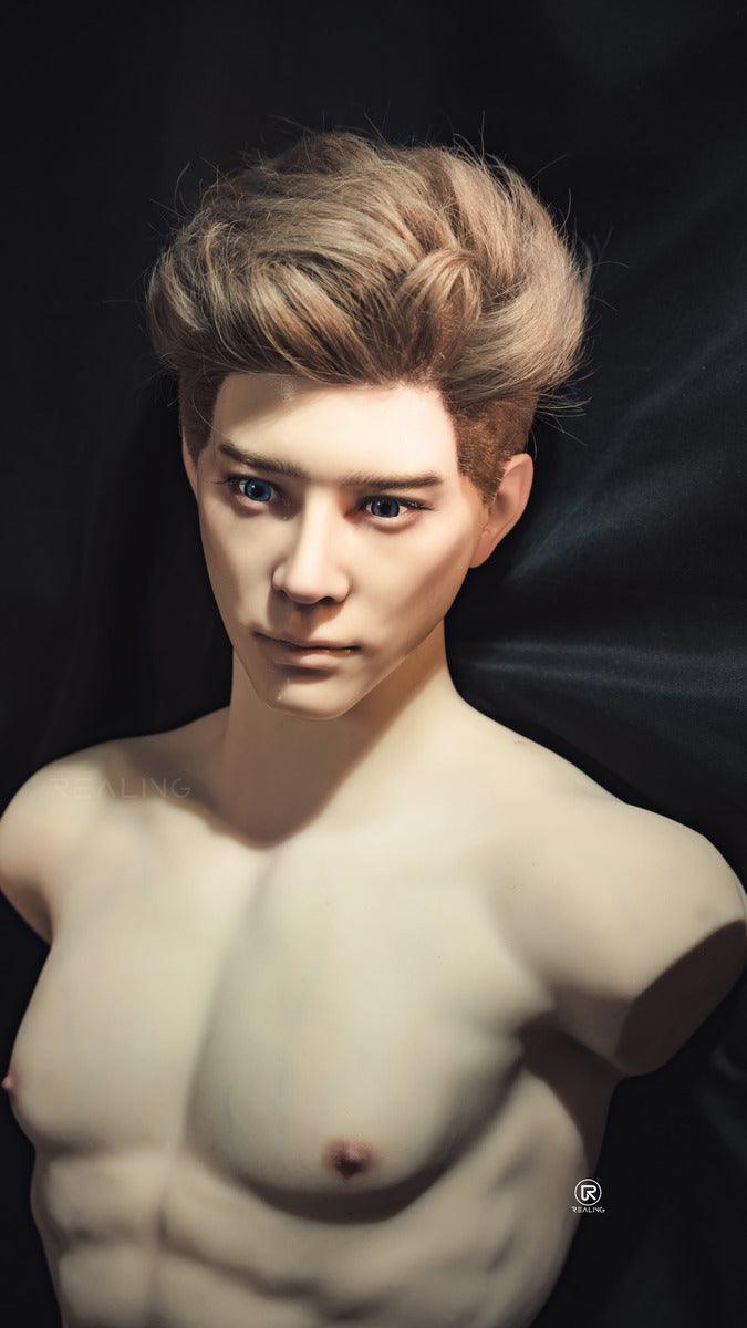 REALING - Ronin - 82cm/2ft8 - Male Torso Silicone Head + TPE Body Sex Doll - 76dollshop