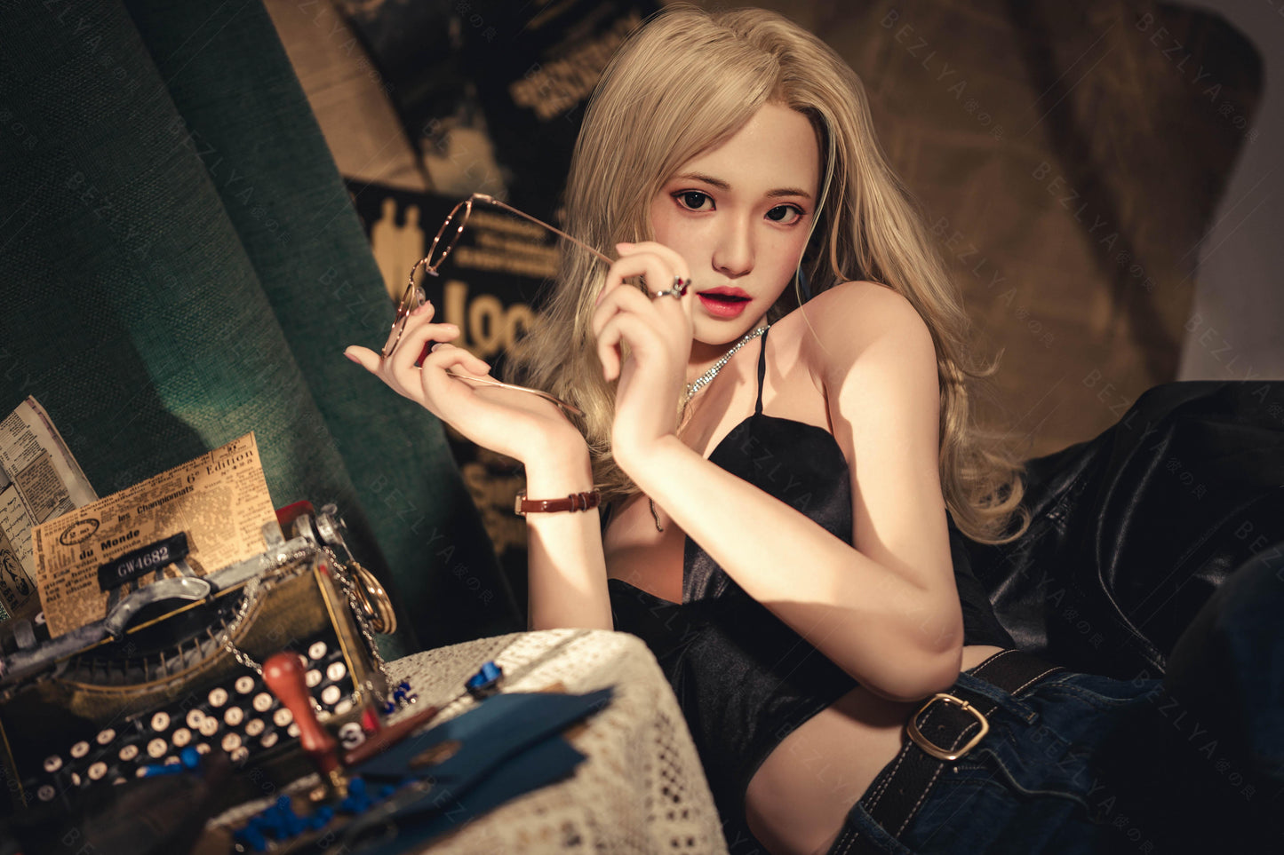 Bezlya - Helianthus - 162cm/5ft3.75 - 2.2U A-cup - Silicone Sex Doll - 76dollshop