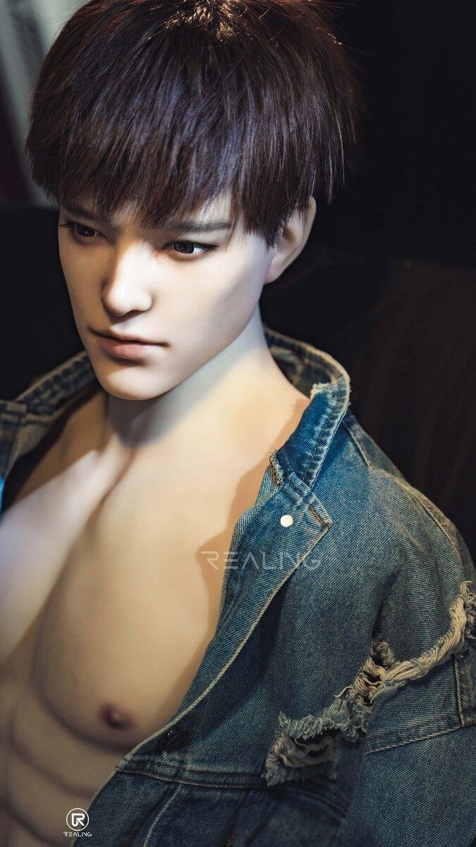 REALING - Leonardo - 82cm/2ft8 - Male Torso Silicone Head + TPE Body Sex Doll - 76dollshop