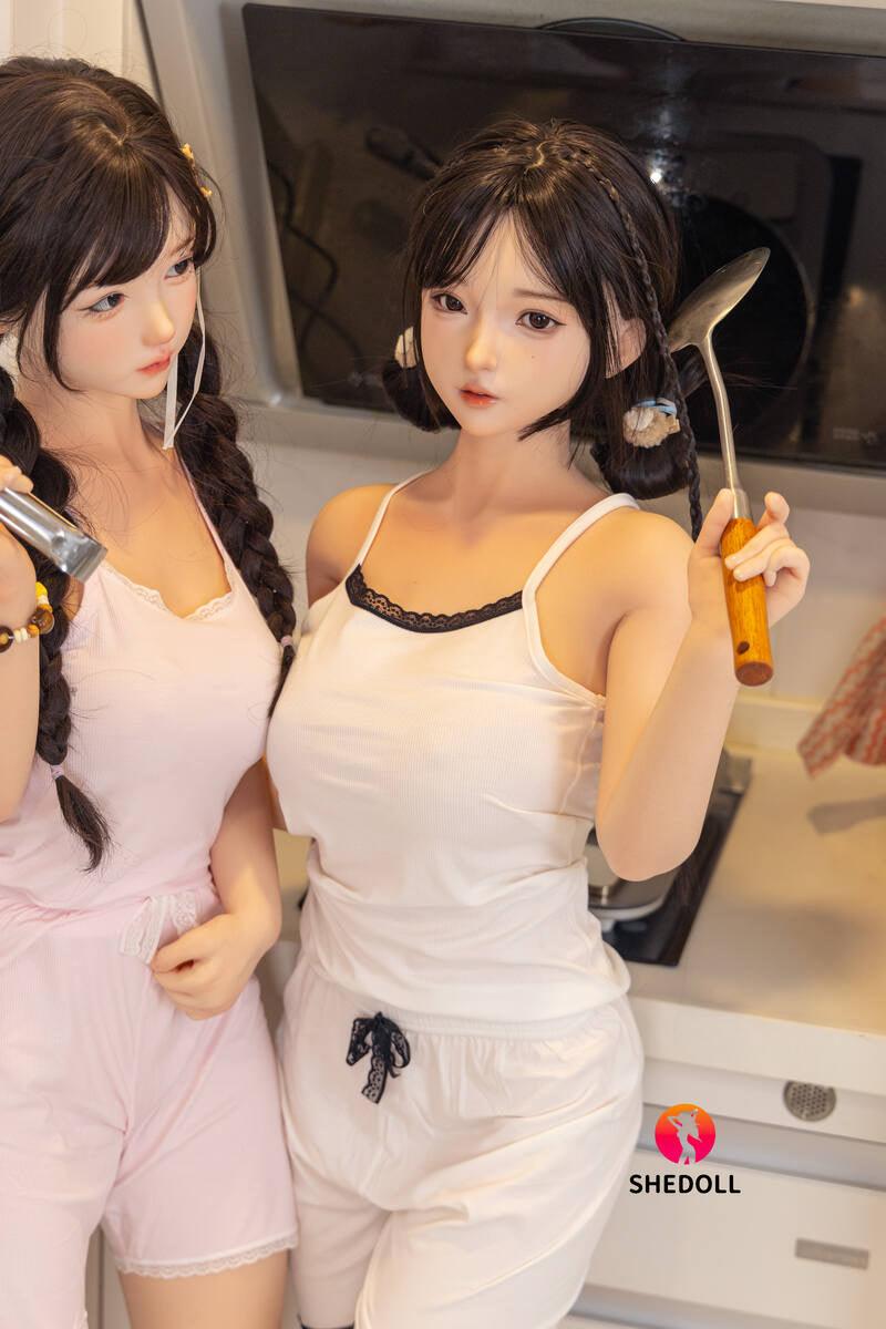 SHEDOLL – Nancy - 148cm/4ft10 C-cup - Silicone Head + TPE Body Sex Doll - 76dollshop