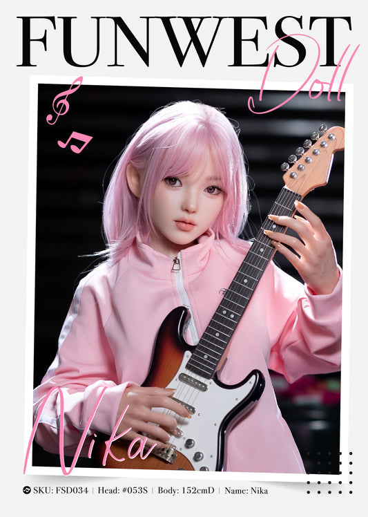 FunWest Doll - White Nika - 152cm/4ft12 D-cup - Silicone Sex Doll