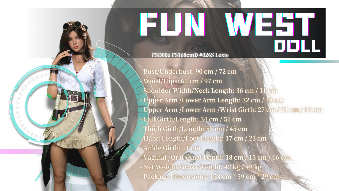 FunWest Doll - Lexie - 168cm/5ft6 D-cup - Silicone Sex Doll