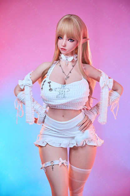 Bezlya - 鈴蘭 - 149cm/4ft10.75 - 2.0 D 杯 - 矽膠頭 + TPE 身體性玩偶