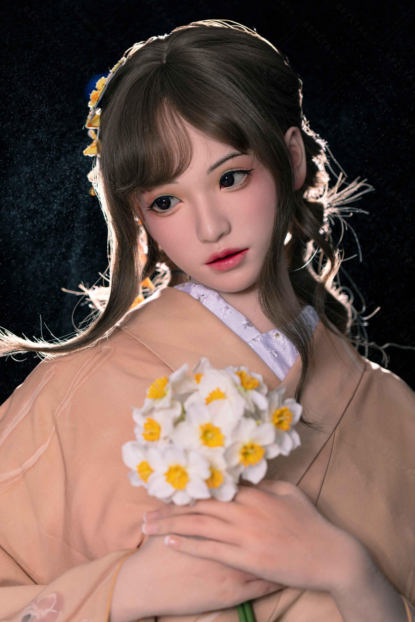 Bezlya - Helianthus - 162cm/5ft3.75 - 2.2U A-cup - Silicone Sex Doll - 76dollshop