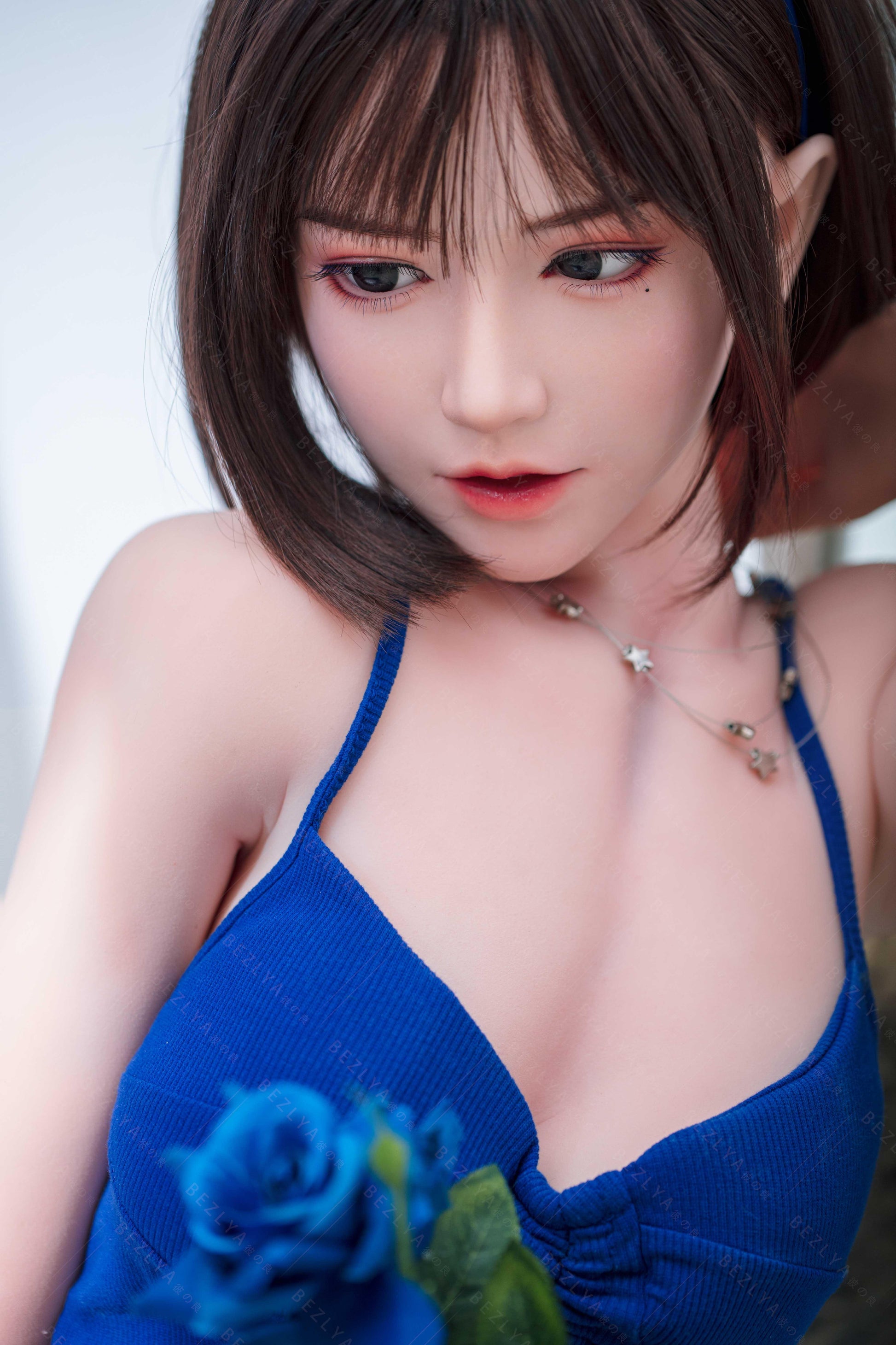 Bezlya - Lagenaria - 155cm/5ft1 - 2.0 B-cup - Silicone Head + TPE Body Sex Doll - 76dollshop