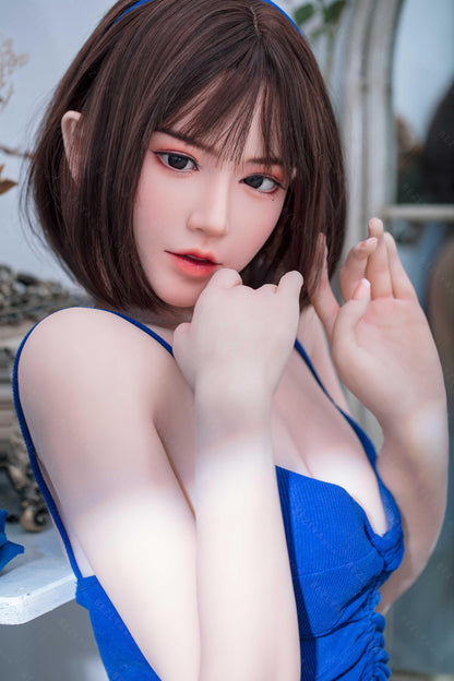 Bezlya - Lagenaria - 155cm/5ft1 - 2.0 B-cup - Silicone Head + TPE Body Sex Doll - 76dollshop