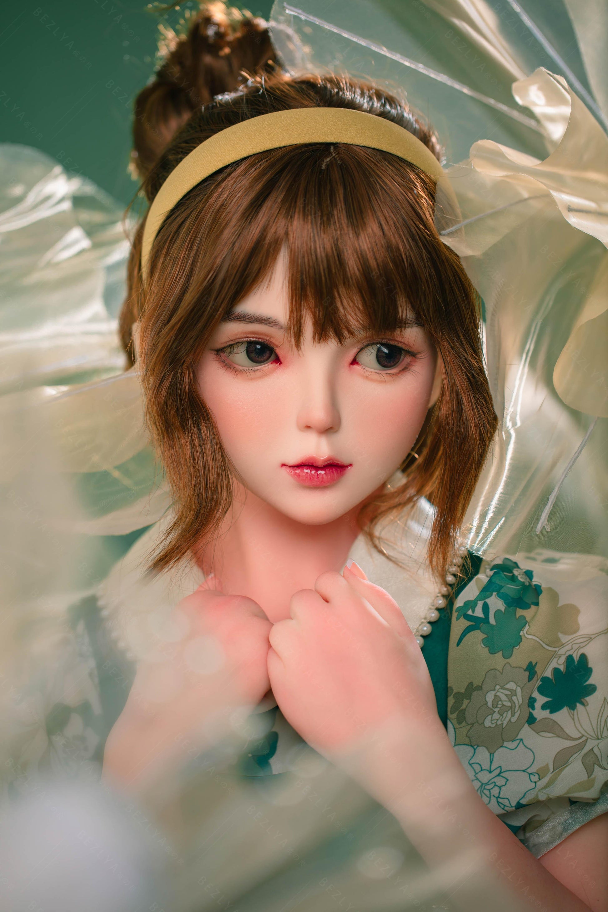 Bezlya - Ruriokoshi - 138cm/4ft6.25 - 2.0 AA-cup - Silicone Head + TPE Body Sex Doll - 76dollshop