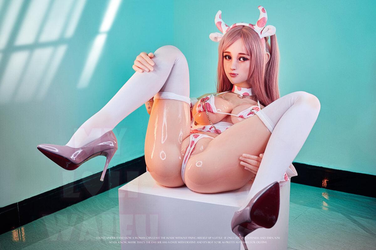 MLW – W1 - 150cm/4ft11 D-cup - Silicone Head + TPE Body Sex Doll - 76dollshop