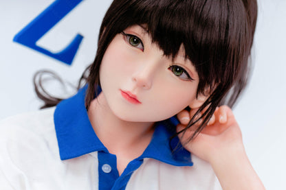 Bezlya - Jasmine - 138cm/4ft6.25 - 2.0 AA-cup - Silicone Head + TPE Body Sex Doll - 76dollshop