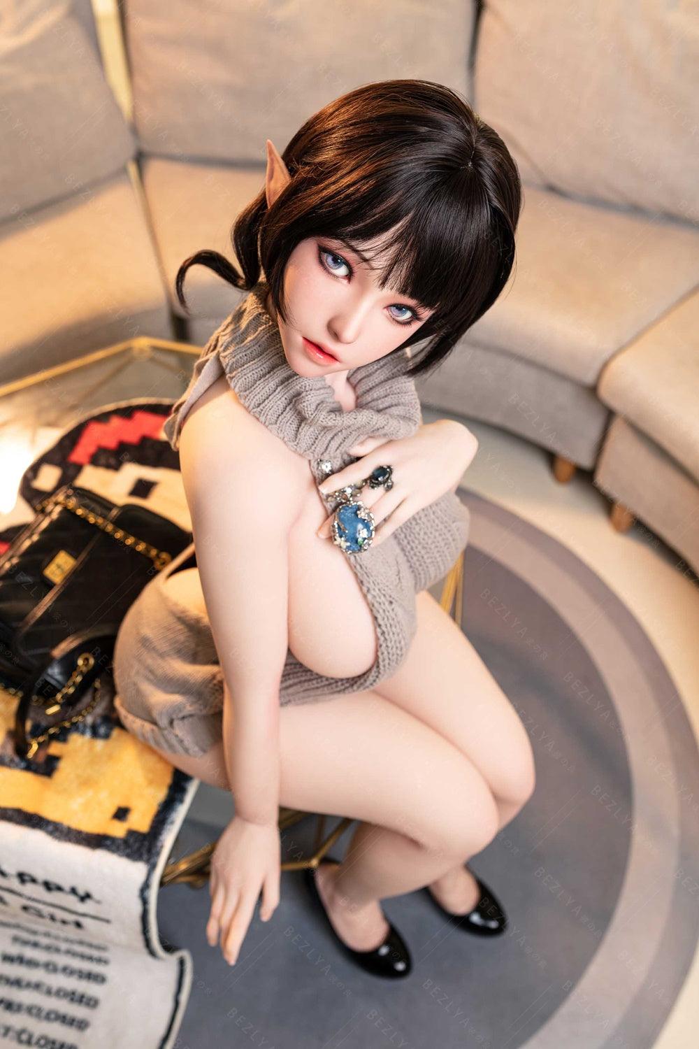 Bezlya - 鈴蘭 - 149cm/4ft10.75 - 2.0 D 杯 - 矽膠頭 + TPE 身體性玩偶