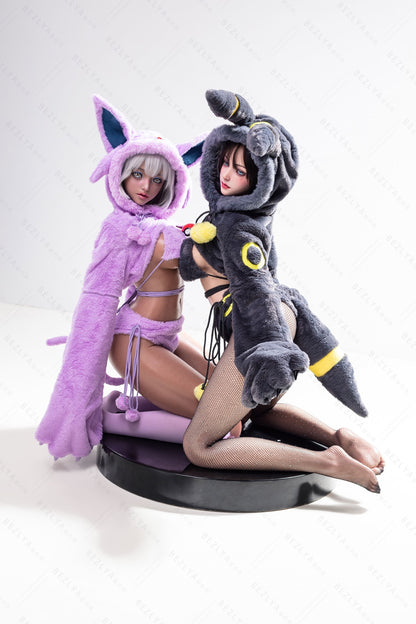 Bezlya - Campanula & Campanula - 155cm/5ft1 - 2.2CF C-cup - Silicone Sex Doll