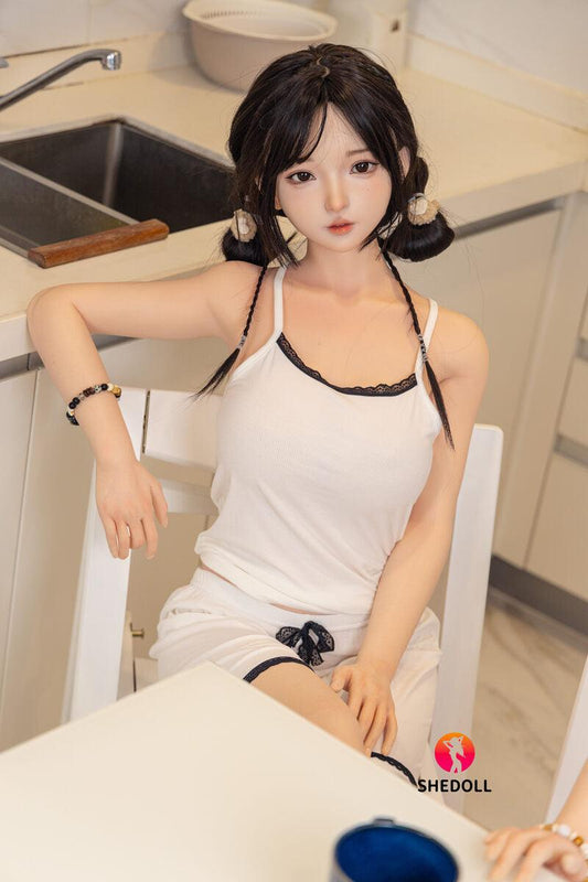 SHEDOLL – Nancy - 148cm/4ft10 C-cup - Silicone Head + TPE Body Sex Doll - 76dollshop