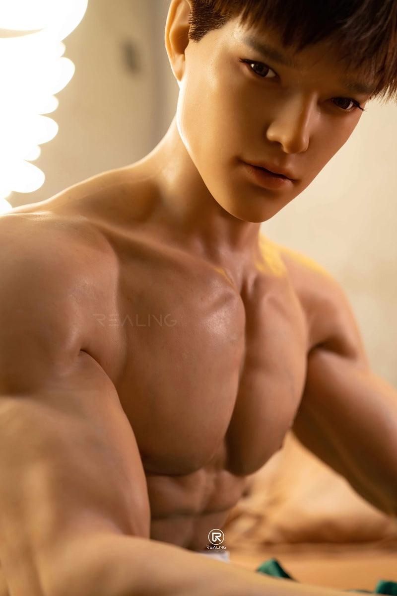 REALING - Leonardo - 175cm/5ft9 - Male Silicone Head + TPE Body Sex Doll - 76dollshop