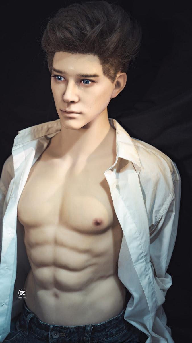 REALING - Ronin - 82cm/2ft8 - Male Torso Silicone Head + TPE Body Sex Doll - 76dollshop