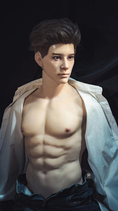 REALING - Ronin - 82cm/2ft8 - Male Torso Silicone Head + TPE Body Sex Doll - 76dollshop