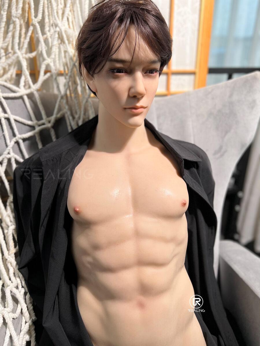 REALING - Kirin - 82cm/2ft8 - Male Torso Silicone Head + TPE Body Sex Doll - 76dollshop