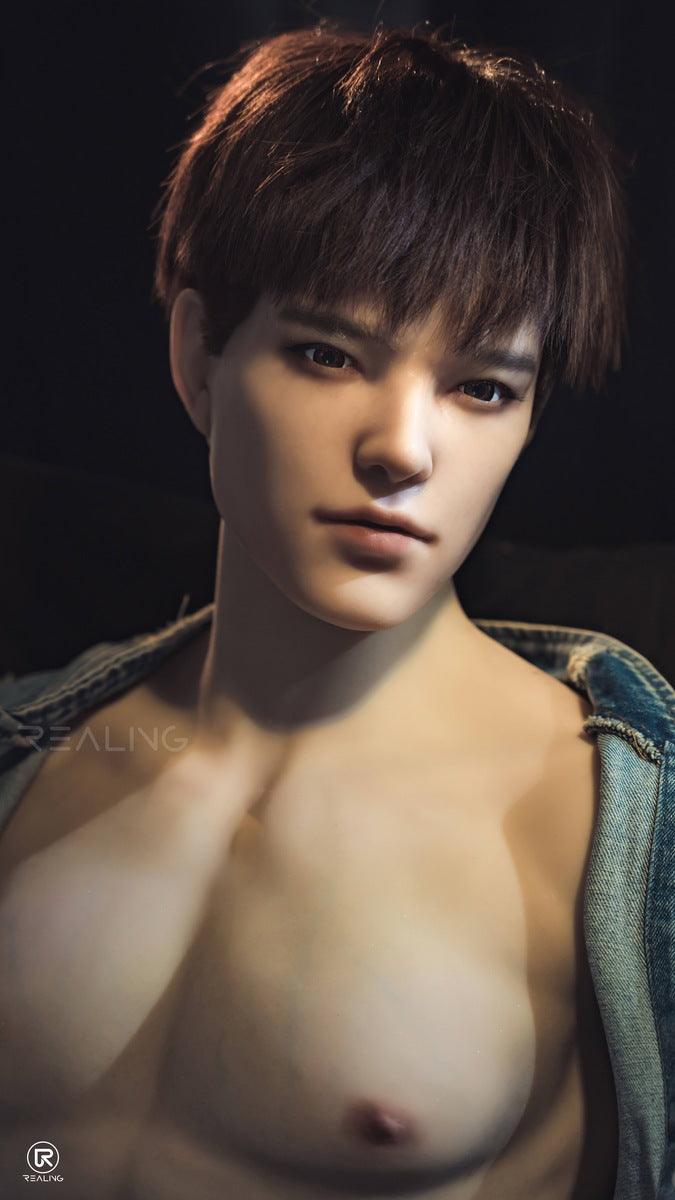 REALING - Leonardo - 82cm/2ft8 - Male Torso Silicone Head + TPE Body Sex Doll - 76dollshop