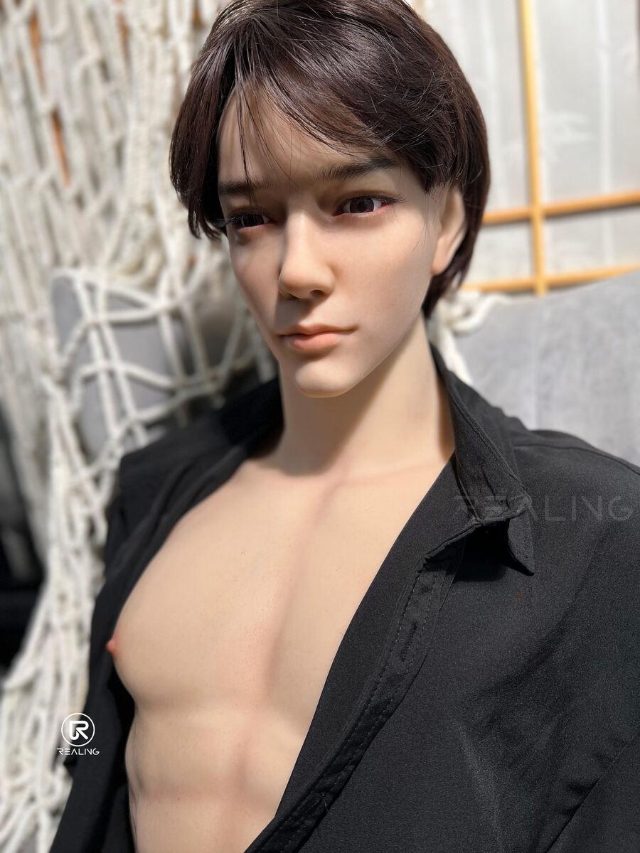 REALING - Kirin - 82cm/2ft8 - Male Torso Silicone Head + TPE Body Sex Doll - 76dollshop