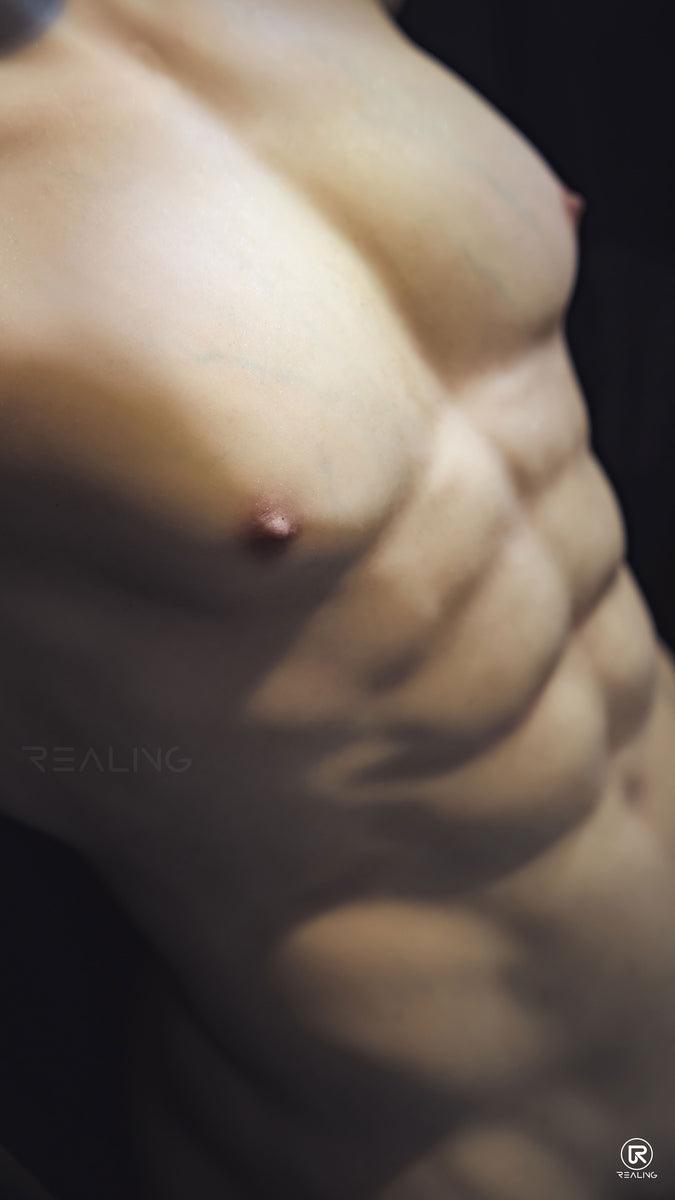 REALING - Leonardo - 82cm/2ft8 - Male Torso Silicone Head + TPE Body Sex Doll - 76dollshop