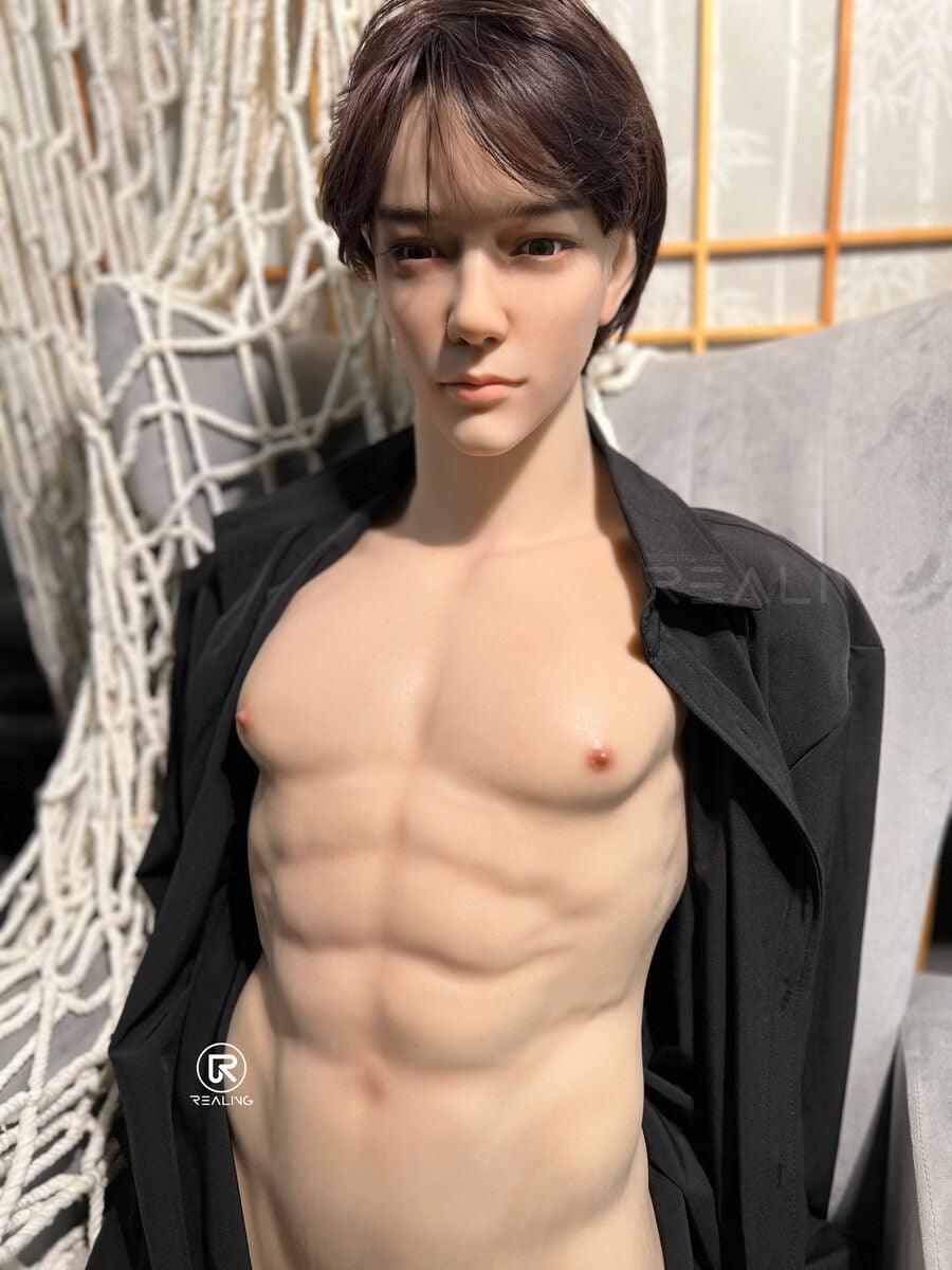 REALING - Kirin - 82cm/2ft8 - Male Torso Silicone Head + TPE Body Sex Doll - 76dollshop