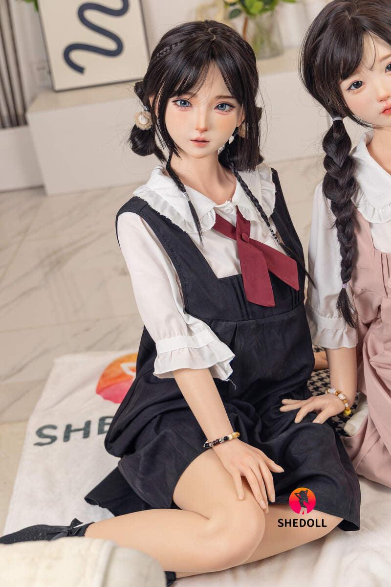 SHEDOLL – Nancy - 148cm/4ft10 C-cup - Silicone Head + TPE Body Sex Doll - 76dollshop