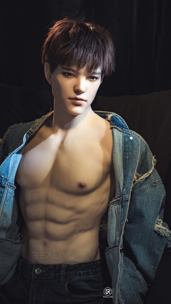 REALING - Leonardo - 82cm/2ft8 - Male Torso Silicone Head + TPE Body Sex Doll - 76dollshop